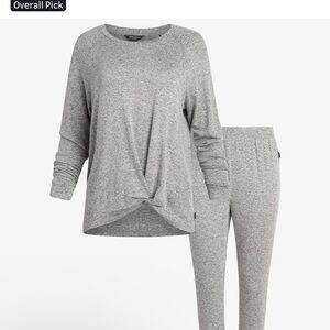Eddie Bauer Lounge Set Pullover in Heather Gray